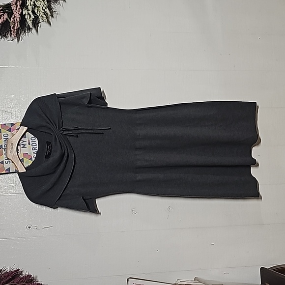 Signature by Robbie Bee Women's  Gray Dress Size Large - Picture 2 of 4